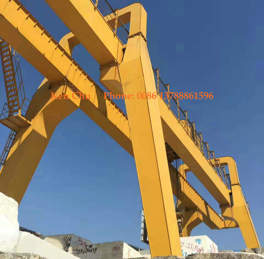 New or Second hand Gantry crane-stone factory block lifting crane